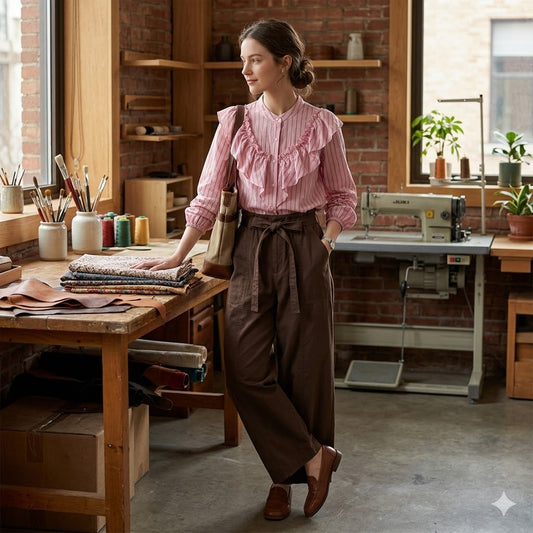 Maria Mandarin Collar Shirt