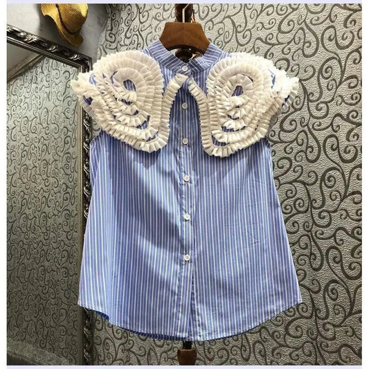 Diana Spiral pleated Shirt