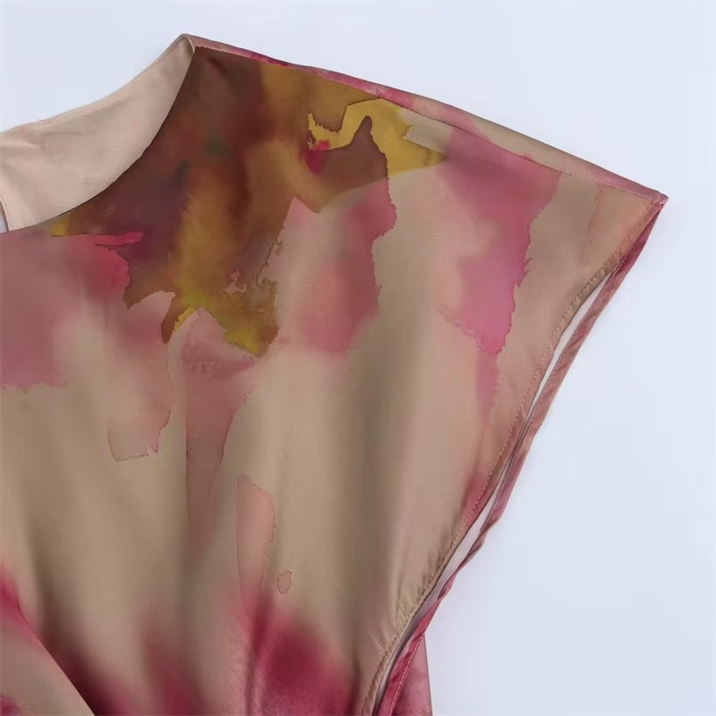 Satin Knotted Dress
