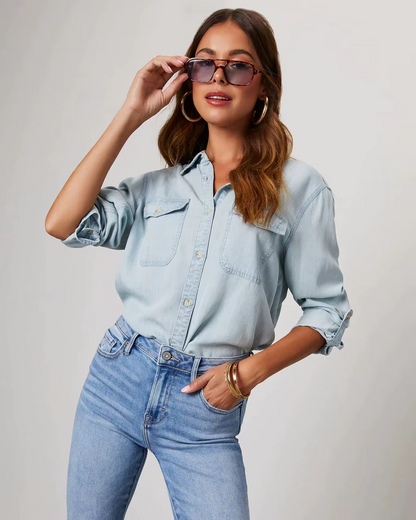 Vintage Washed Denim Shirt