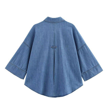 Rave denim sky blue shirt