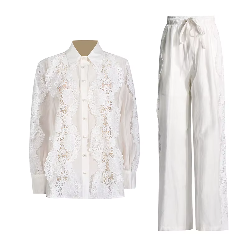 Puvi Linen lace co-ord set