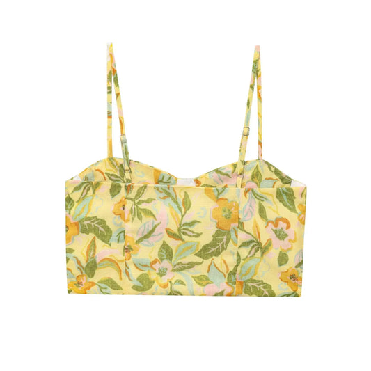 Ilicia Vintage Backless Tank Top linen
