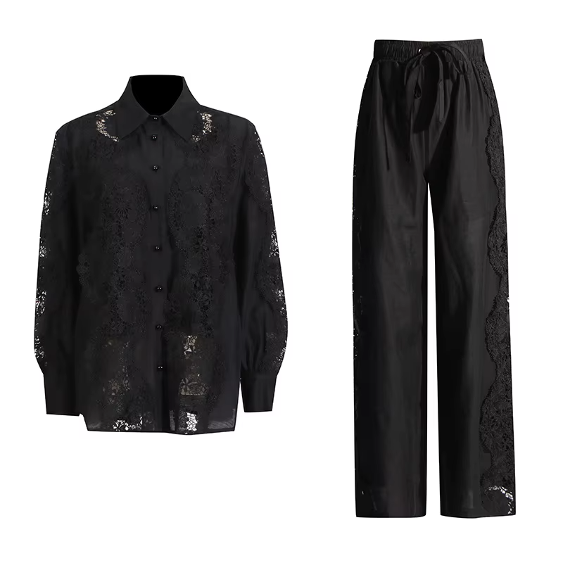 Puvi Linen lace co-ord set