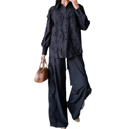 Puvi Linen lace co-ord set