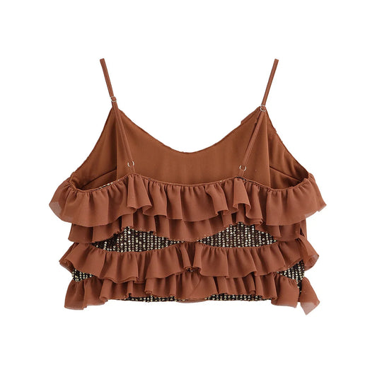 Goldie Beaded Layered Sling Tank Top
