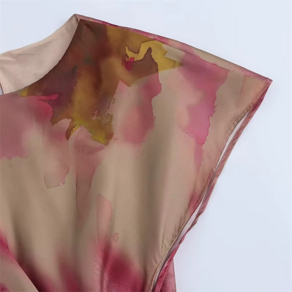 Satin Knotted Dress