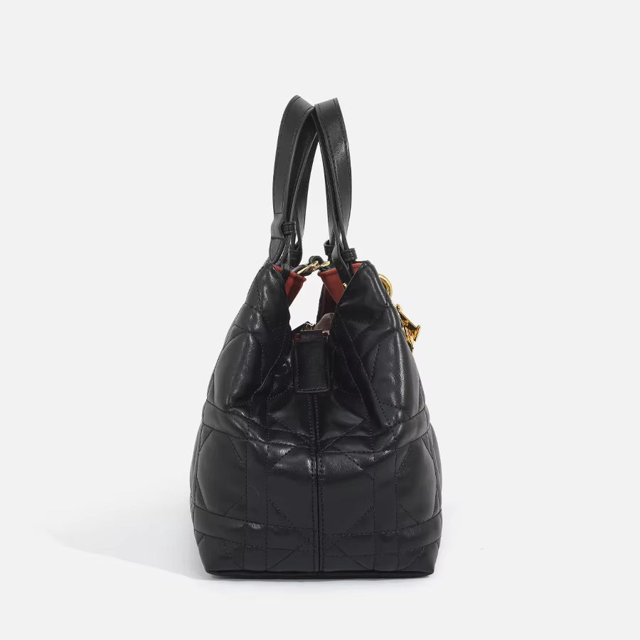 Vegan Diamond  Bucket Bag