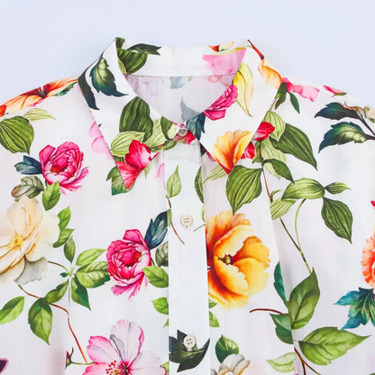 Flora Vintage Printed Midi Dress