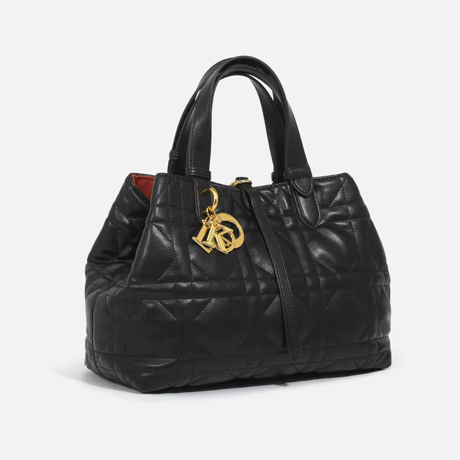 Vegan Diamond  Bucket Bag