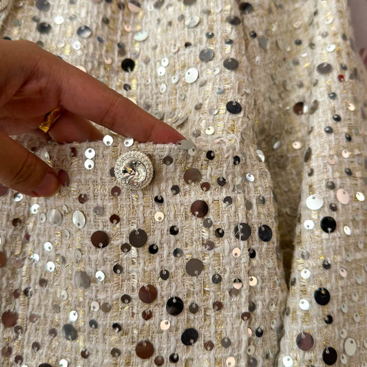 Raya  Tweed  sequins Short Jacket