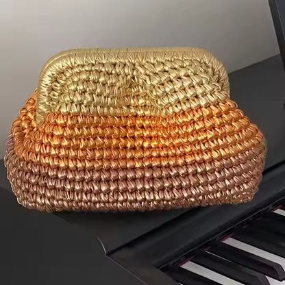 Metallic evening wear bags