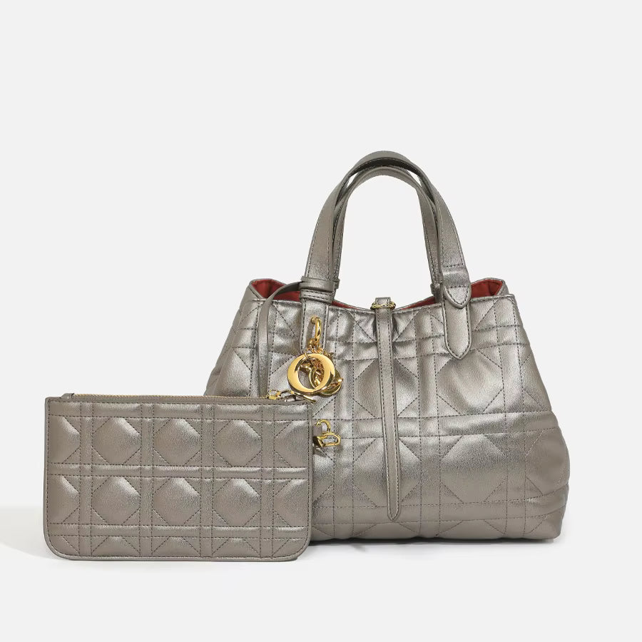 Vegan Diamond  Bucket Bag